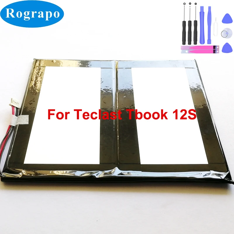 

100% New 10000mAh Battery For Teclast Tbook 12S Tablet PC Accumulator 9-wire Plug + Free Tools