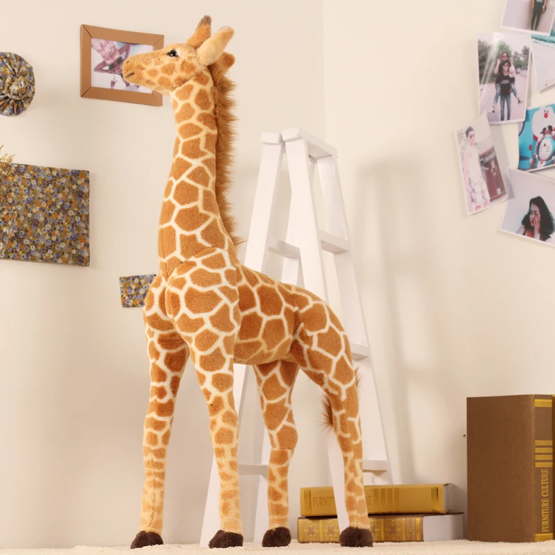 stuffed plush toy simulation giraffe large 120cm plush toy birthday gift s4239