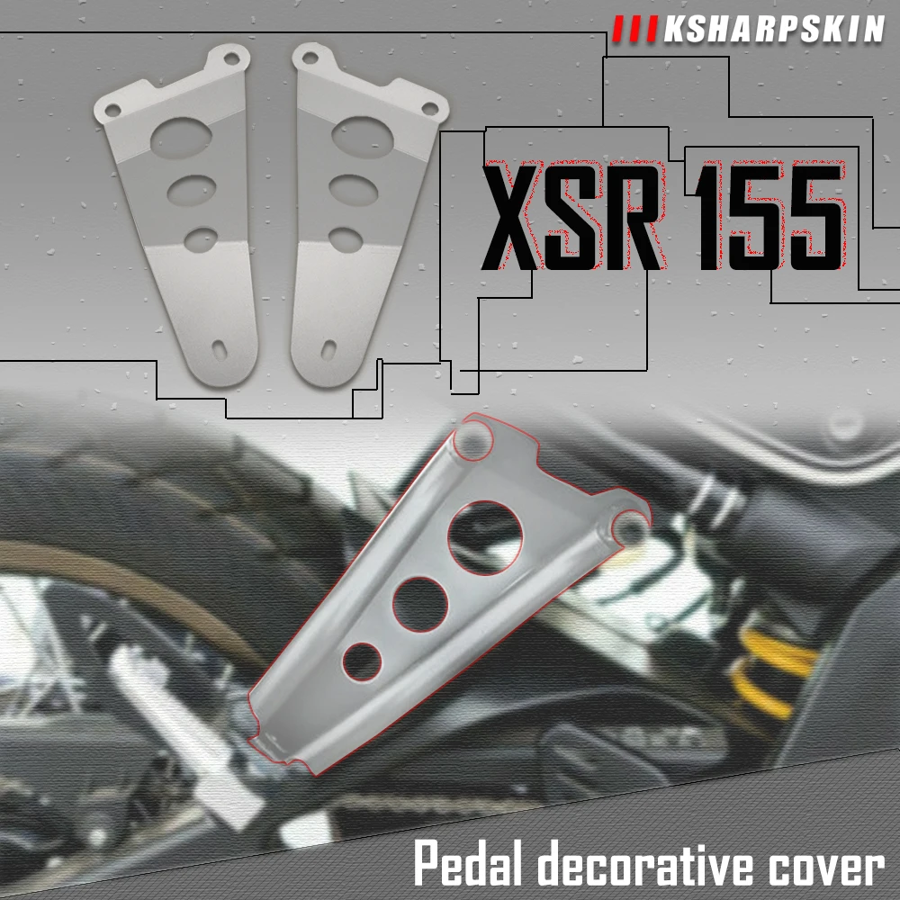 New sale Motorcycle For Yamaha XSR155 XSR 155 rear tripod cover Rear wheel support frame side cover Pedal decoration