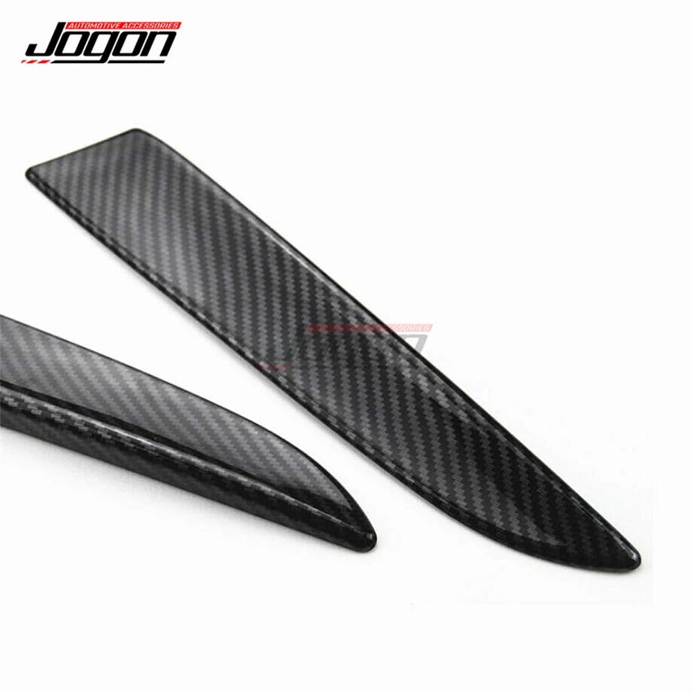 2Pcs Carbon Look For Ford Escape Kuga 2013-2018 2019 Car Back Rear Window Side Spoiler Wing Splitter Cover Trim Accessories