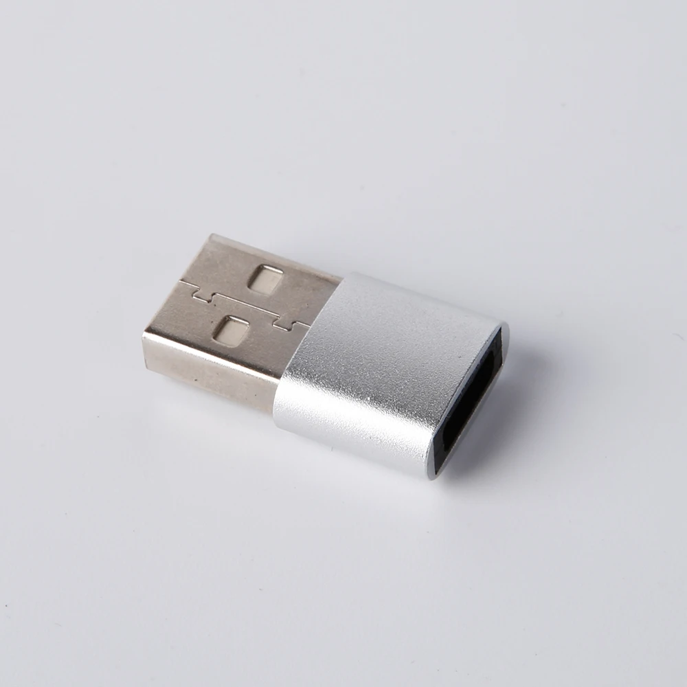 TempoTec Adapter (Weibliche Typ-C Zu Männlichen USB-A) Verstärker Zubehör Zufällige Farbe (Schwarz oder Silber)
