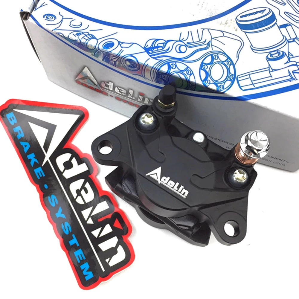 Adelin ADL-17 motorcycle 34mm double piston Rear brake calipers 84mm mounting for Honda Yamaha Ducati Kawasaki Vespa RSZ Modify