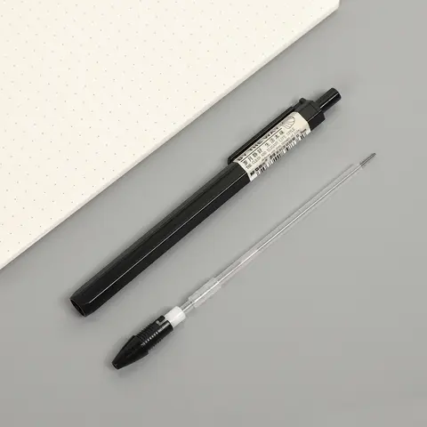 JIANWU 3 st 0,5/0,7 mm enkla mekaniska pennor plastritning drivande automatisk penna student kontorsmaterial brevpapper 10 best sales Muji-penna - №5