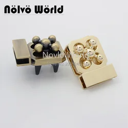 Nolvo World 2-10 pieces 5 colors 37*32mm 41*31mm flower twist turn locks bag accessories purse hardware