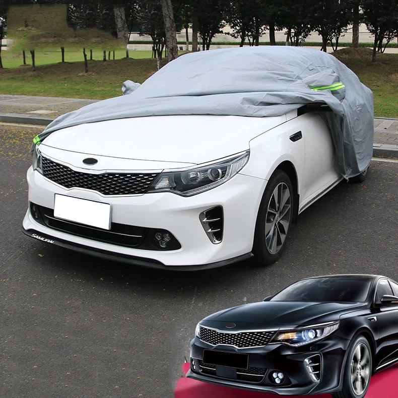 Full Car Cover Dustproof Anti UV Car Covers Clothes Vehicle Scratch Proof Surface Protector for Kia Optima 2016-2019 Car Styling