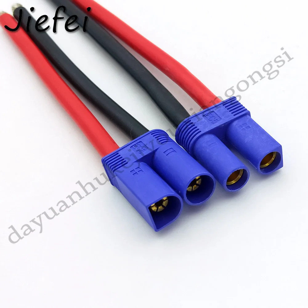 1Pcs Brand new high quality EC5 male / Female connector pigtail cable 10cm 20cm 30cm 10AWG silicone wire RC Lipo Battery