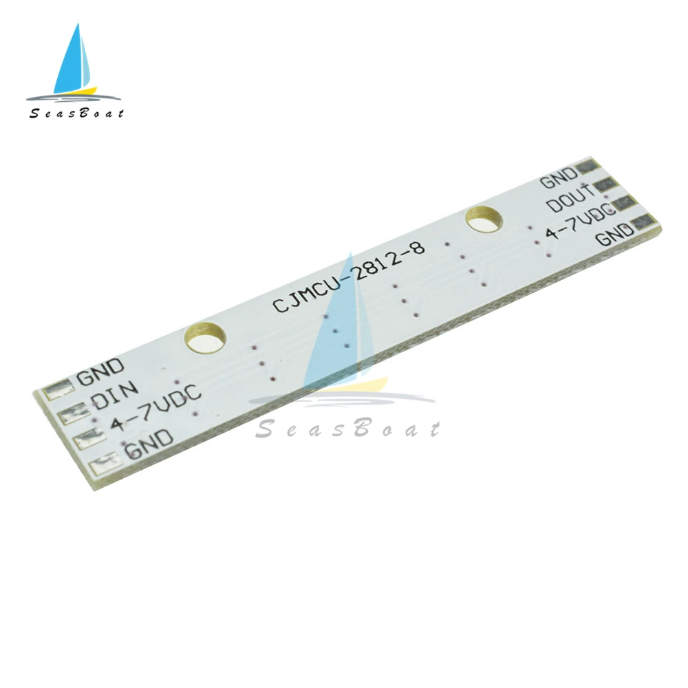 8 bit 8 canali WS2812 5050 RGB LED Lights scheda di sviluppo integrata a colori a colori nero/bianco