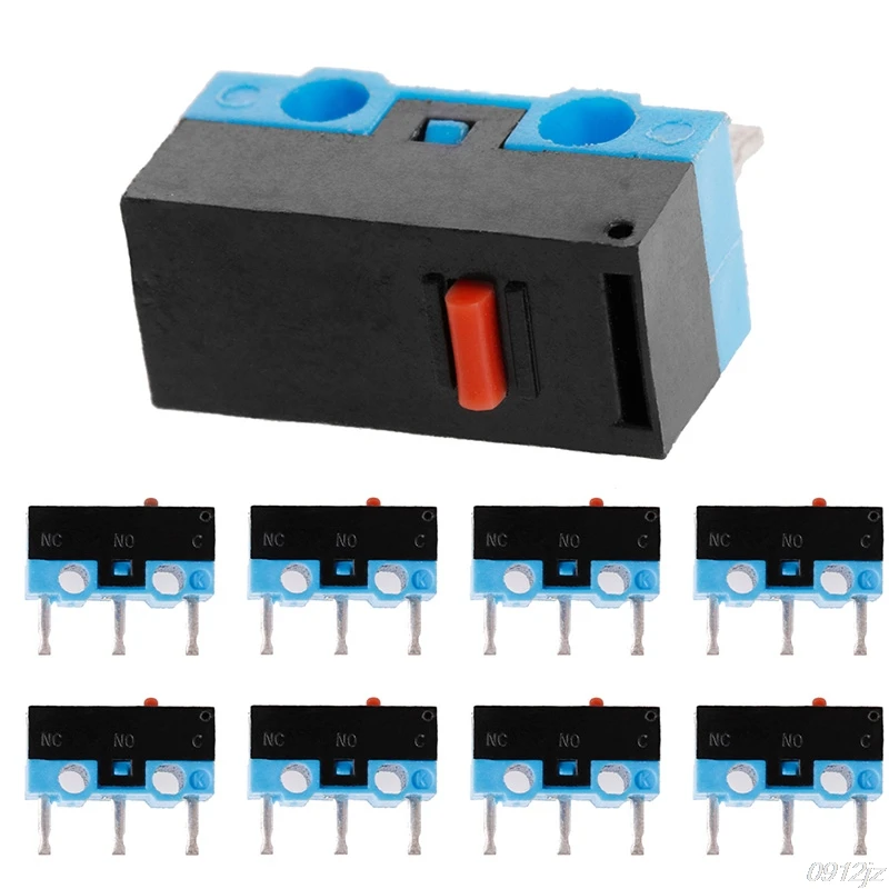 10 Buah Saklar Tombol 3Pin Mouse Switch Mikro untuk Razer Logitech G700 Mouse