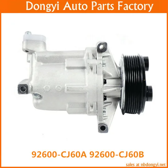 CR10  6 PK  12v High quality A/C Compressor  For 92600-CJ60A 92600-CJ60B  92600CJ60A 92600CJ60B