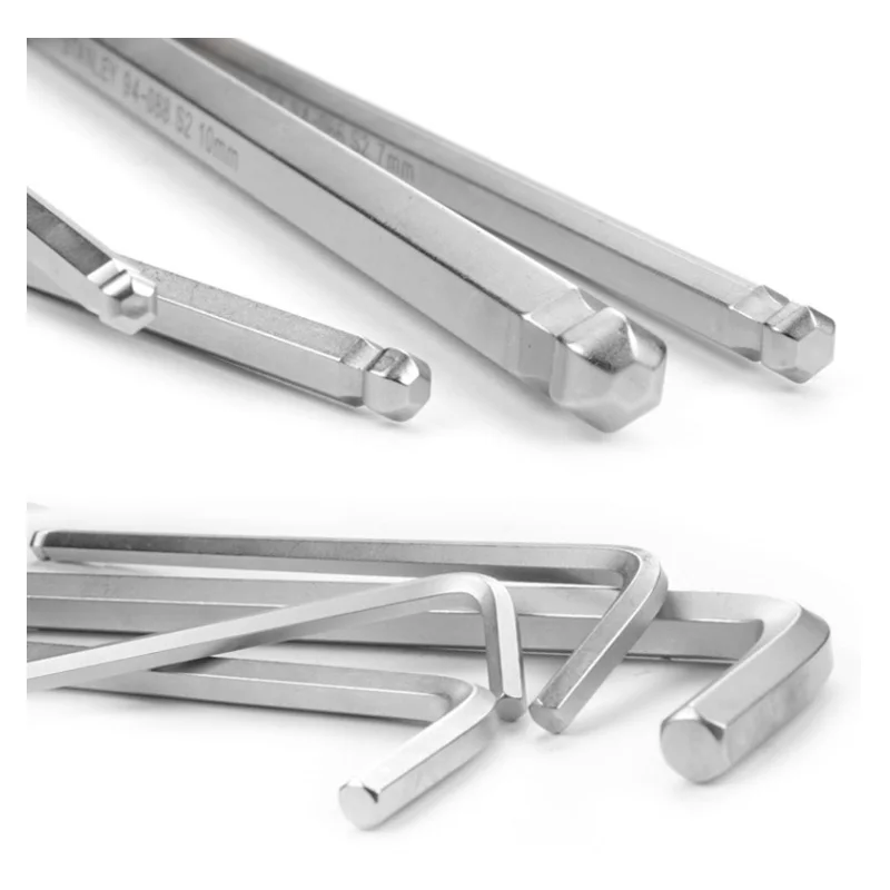 Imagem -02 - Stanley-extra Long Hex Key Torque Ball-end L-shape Wrench Allen Key 1.5 mm mm 2.5 mm mm mm mm 10 Milímetros pc
