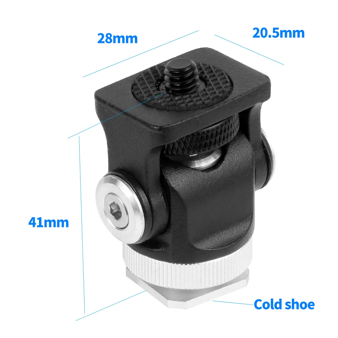 Einstellbarer Schnellverschluss-Kugelkopf Kalt schuh halterung Monitor halterung Blitz halterung Blitzschuh adapter DSLR-Kameras Käfigs tabilisator – Detail 25