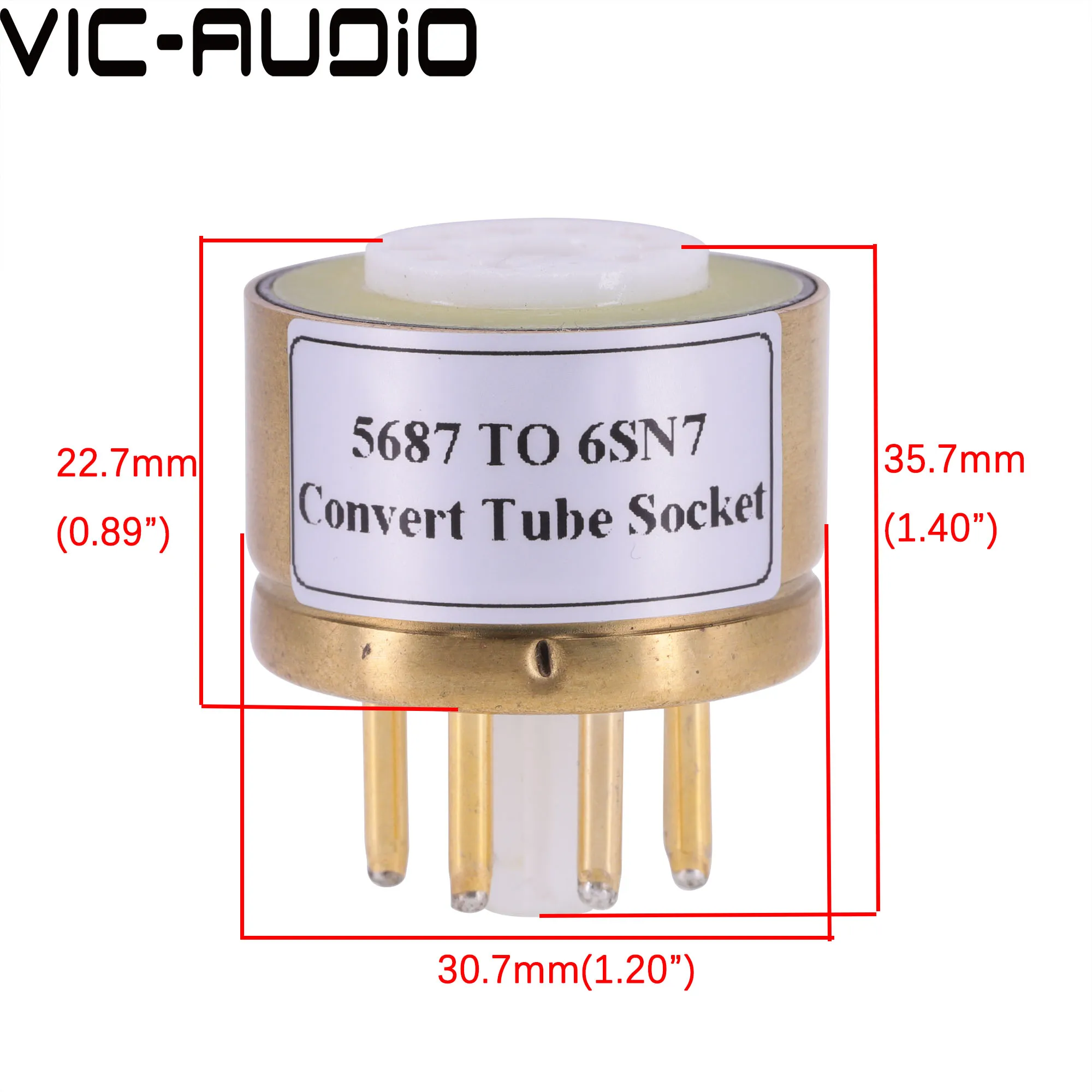 1 قطعة 5687 (أعلى) إلى 6SN7 6SL7 6N8P 6N9P (أسفل) 9Pin إلى 8Pin أنبوب لتقوم بها بنفسك الصوت فراغ أنبوب مأخذ توصيل محول محول مكبر للصوت لتقوم بها بنفسك