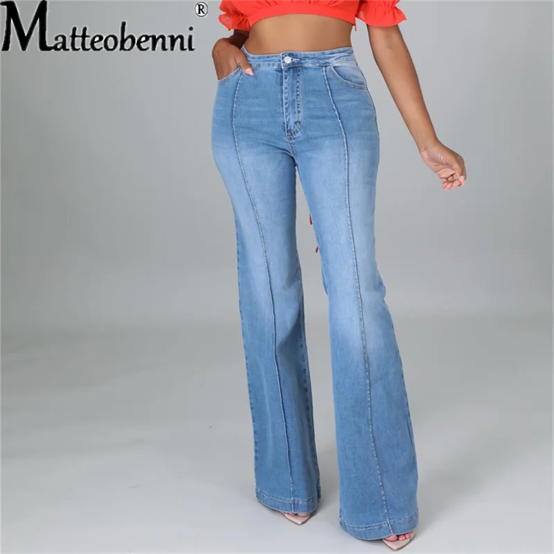 

Wide Leg Jeans Women 2021 Fashion Wide Denim Pants High Waist Mom Flared Jeans Ladies Loose Casual Streetwear Female Jean Trouse