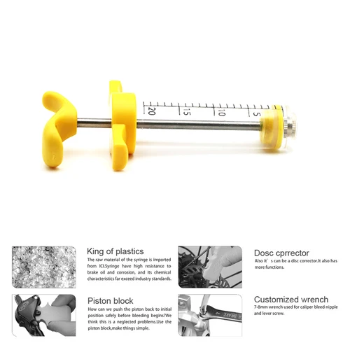 Imagen 2 del producto Kit de purga de freno de disco hidráulico de bicicleta para AVID SRAM S4, guía de código de borde de purga de bicicleta, nivel RSC R ULT Tlm Red eTap, herramientas de reparación