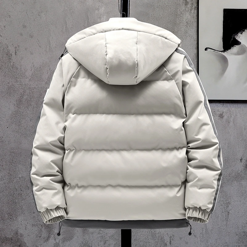 Yapu Nieuwe Mannen Dikke Jas Koreaanse Parka Coat Fashion Casual Uitloper Mens Winter Straat Trend Patchwork Jassen Parka 2021