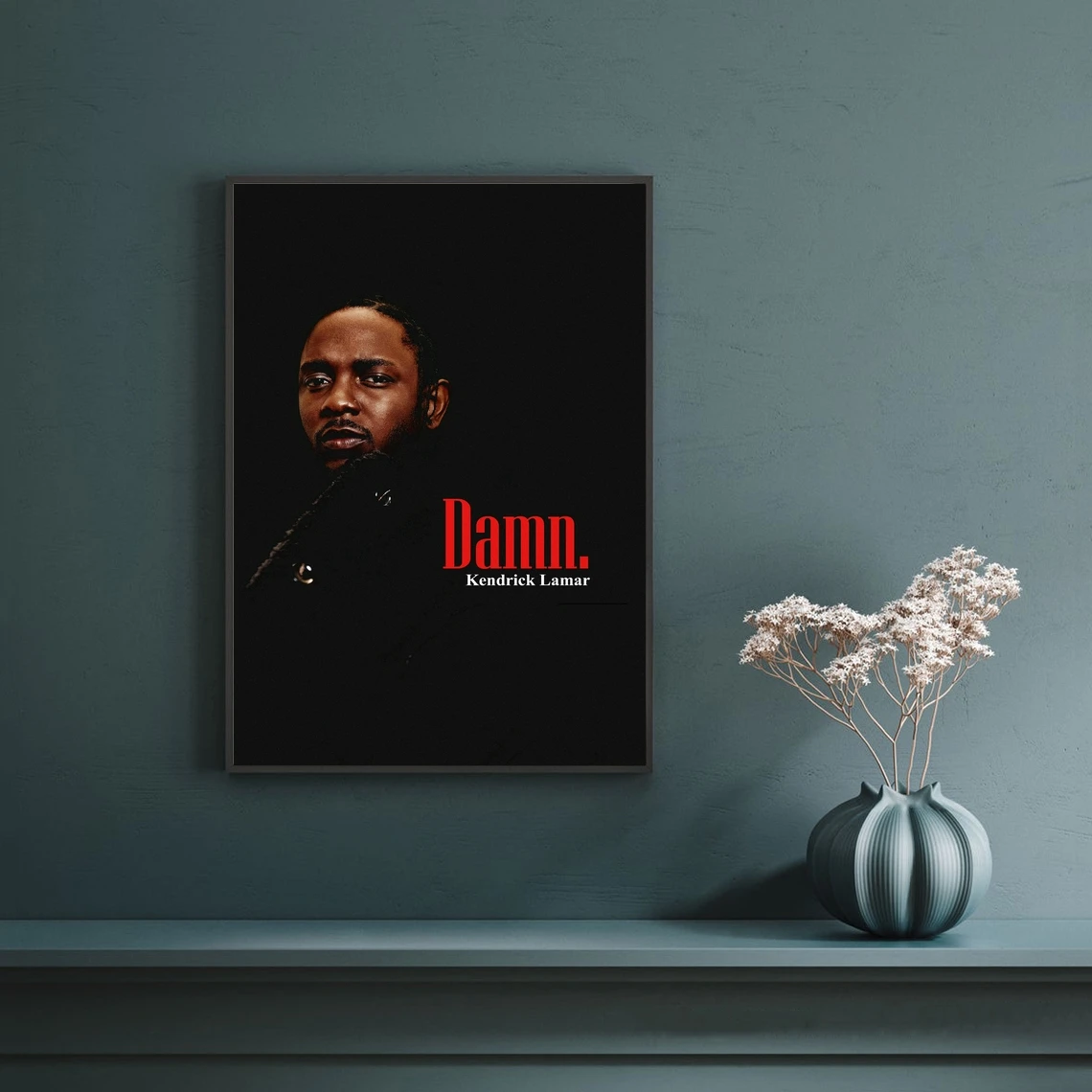 Kendrick Lamar Danm Poster Rap Hip Hop Pop Music Star Canvas Poster Print (No Frame)