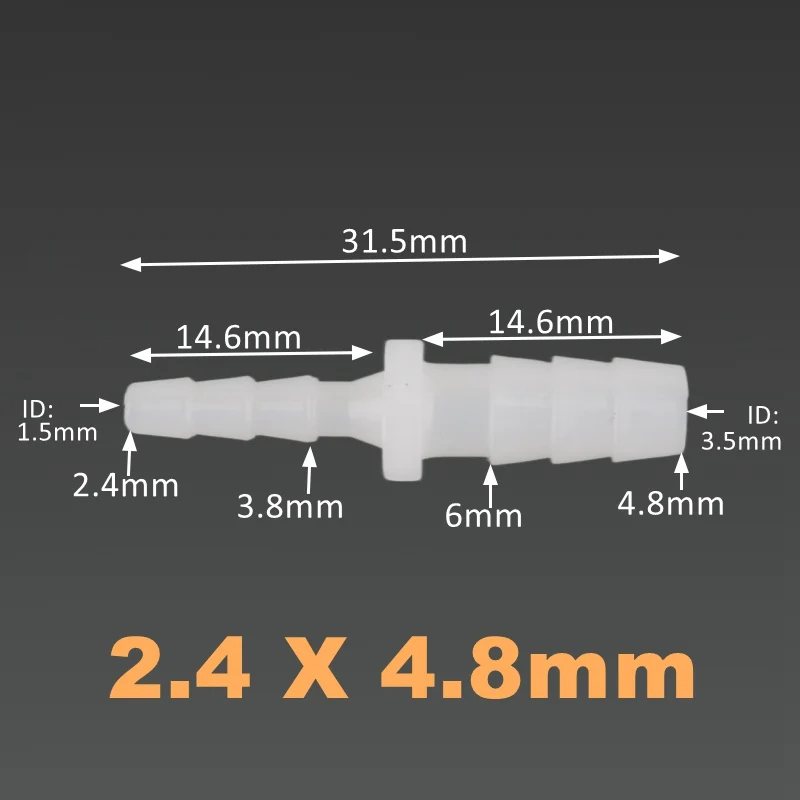 5 ~ 500 sztuk 4 6 8 10 12mm PE plastikowe Pagoda zmniejszenie złącze zbiornik akwarium pompa powietrza Adapter nawadnianie ogrodu wąż...