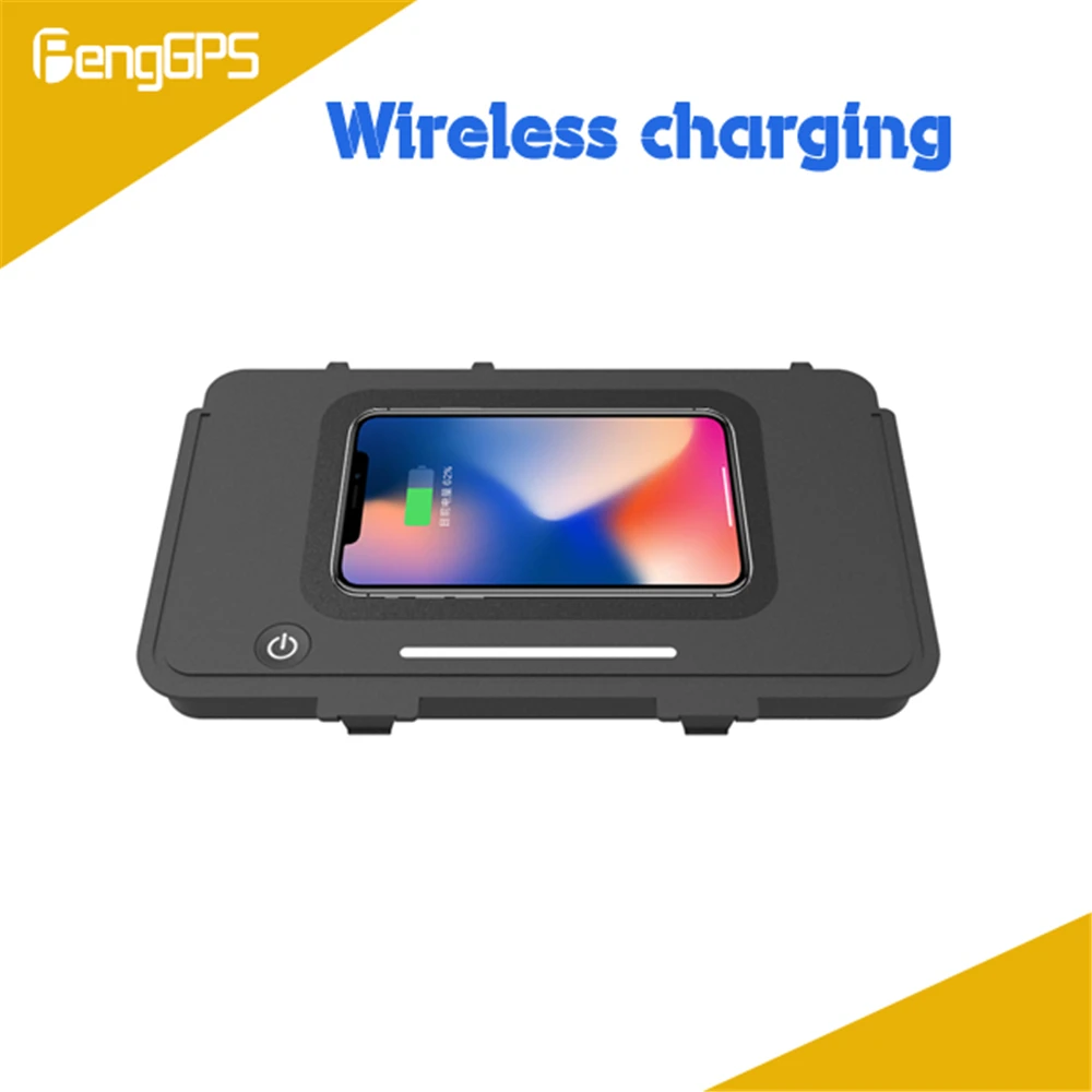 Quick Wireless Charger For Volkswagen Teramont T-ROC Passat QI Fast Mobile Phone 10W Hidden Car Dashboard Holder Charging Pad