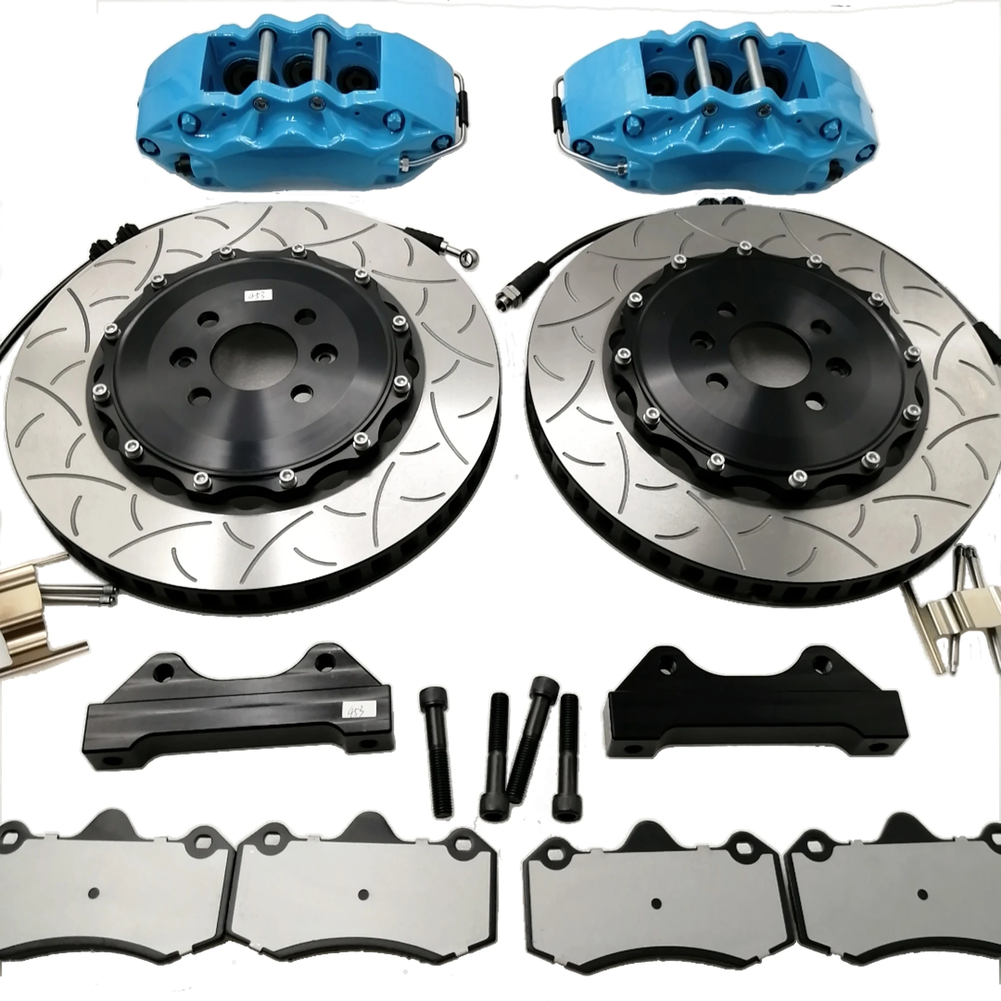 Brake kit JK9040 caliper 355x32 brake disc with aluminum bracket and high performance brake oil line for 20 Cadillac-CT4-18 inch