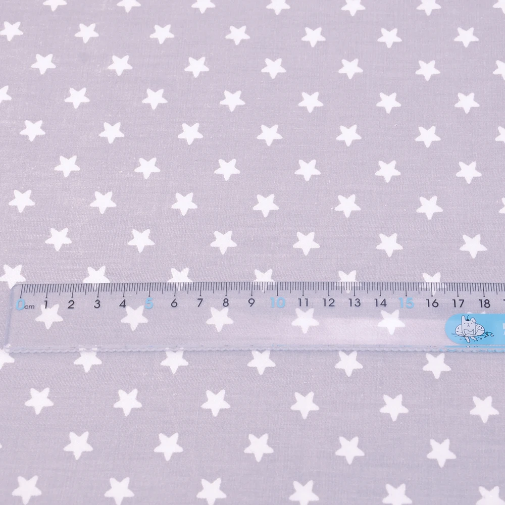 Teramila New Gray Stars Style Cotton Textile Patchwork Fabrics for Sewing Children Cloth Fabric Art Work Decoration By the Meter