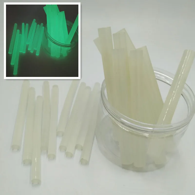 Imagem -02 - Luminous Hot Melt Glue Stick Alta Viscosidade Gancho de Pesca Noturno Ferramentas Manuais Faça Você Mesmo Adesivo Eletrotérmico 11*100 mm