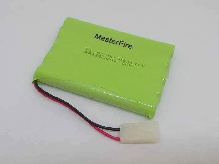 MasterFire 12V 10x AA 1800mah NiMH Battery Cell For RC Toys Cars Tanks Trains Robots Boats Gun Rechargeable Ni-MH Batteries Pack