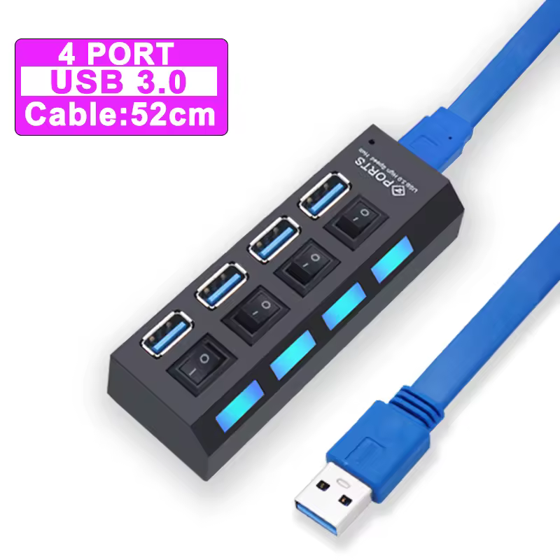USB Hub 3.0 Hub USB 3 USB 2.0 Multi USB Splitter Power Adapter 4/7 Port Multiple Expander 2.0 with Switch for PC Accessories - Image 10