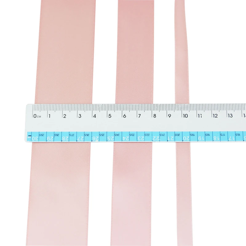 (10meters/roll)Pink Meat Double Face Satin ribbon polyester High Quality wholesale Christmas lace Ribbons