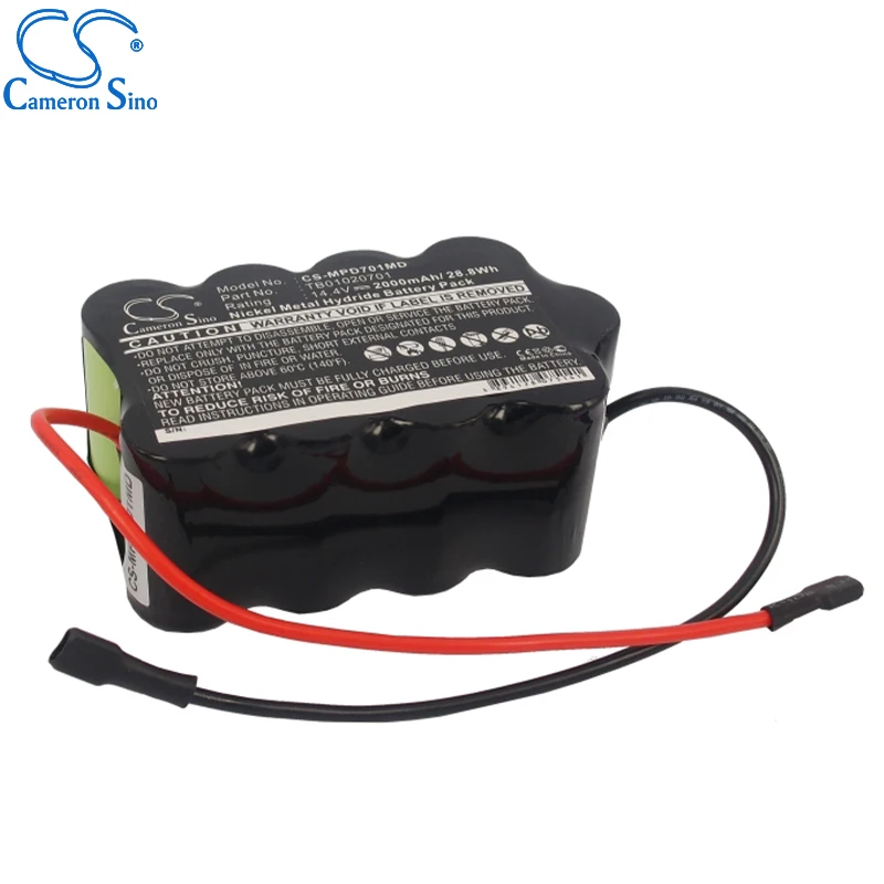 بطارية CameronSino لـ Medtronic Primedic DEFI-B تناسب Medtronic TB 01020701   بطارية بديلة طبية 2000 مللي أمبير/28.8 وات في الساعة 14.40 فولت
