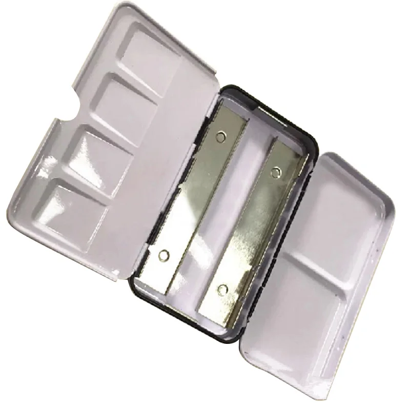 빈 단색 수채화 상자 케이스, 주석 수채화 컬러 컬러 케이스, 아티스트 드로잉 페인팅 상자, 팔레트 페인트 용품, 12 색