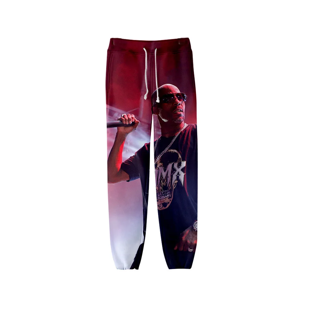 Pantalones de chándal de rapero para hombre y mujer, ropa de calle de hiphop, DMX, 3D, Casual