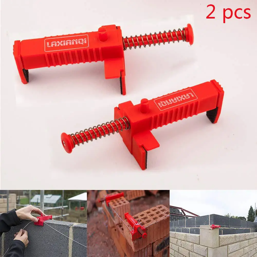 2PCS Wire Drawer Bricklaying Tool Fixer For Building Fixer Construction Fixture Brickwork Leveler Bricklayer Construction Tools