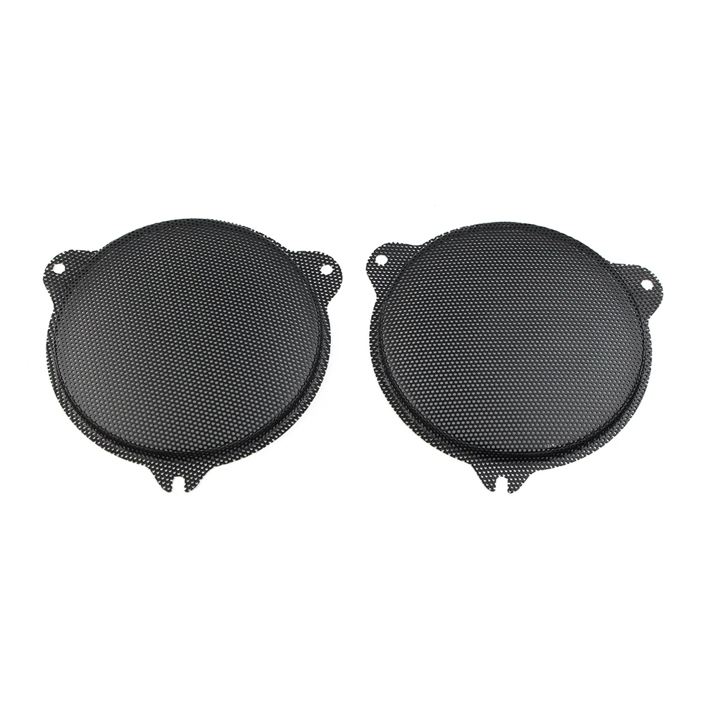 Black Motorcycle Front Speaker Mesh Grills for Harley Davidson Electra Glide 2014-2018 FLHT/X/CU/K fairing speaker cloth grills