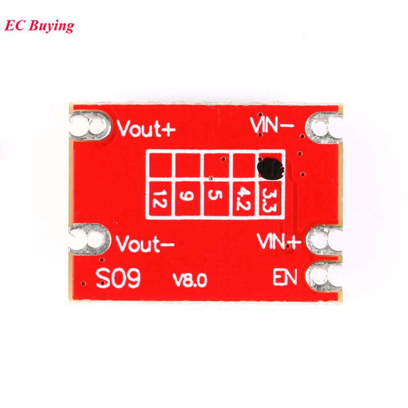 5Pcs/1pc DC-DC 자동 벅 부스트 전원 모듈 스텝 업 다운 전압 조정 보드 3V-15V 출력 3.3V/5V/4.2V/9V/12V DIY S09