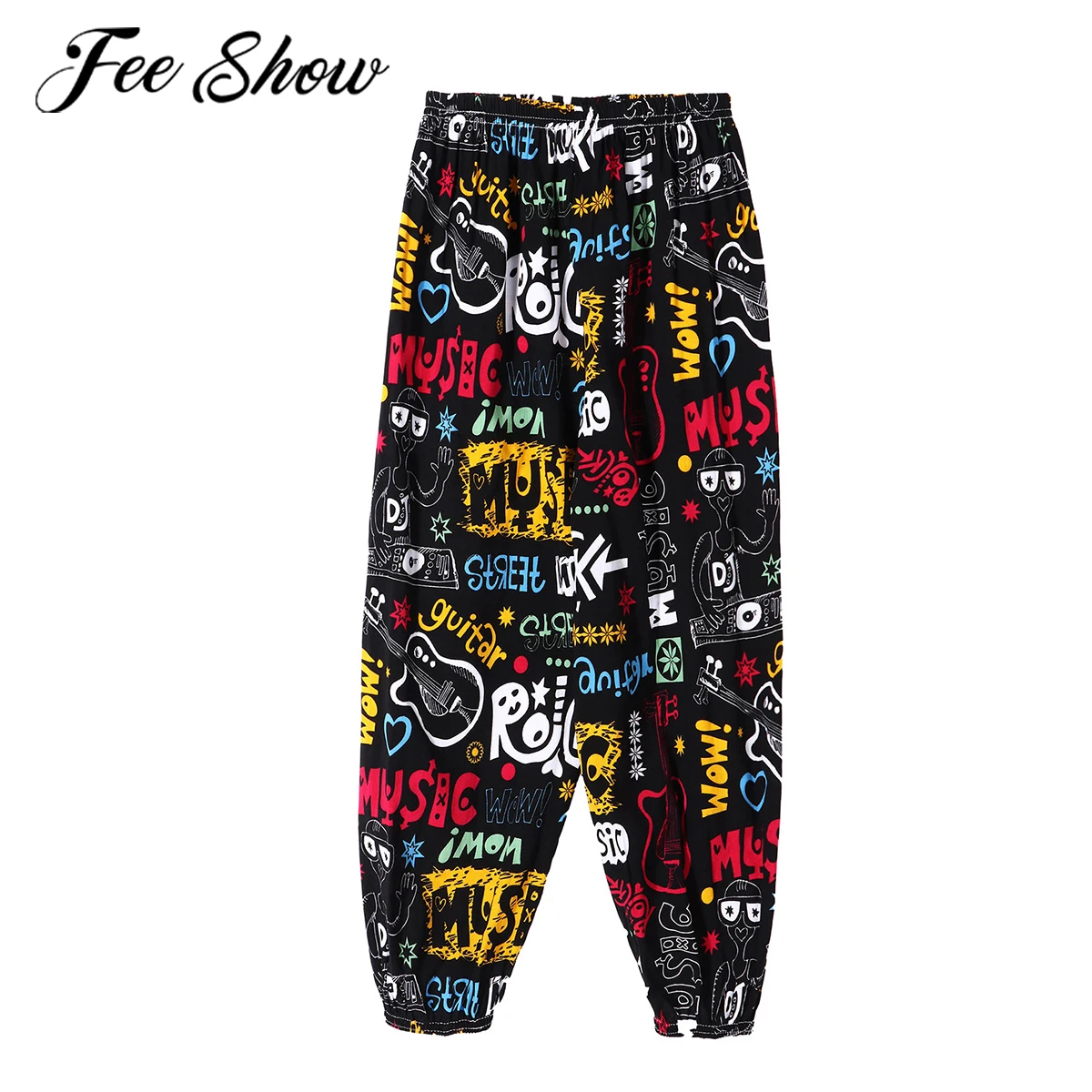 Teen Kids Pants Casual Cute Cartoon Print Yoga Sports Harem Pants Boys Girls Trousers Sweatpants Summer Children Clothing 3-12Y