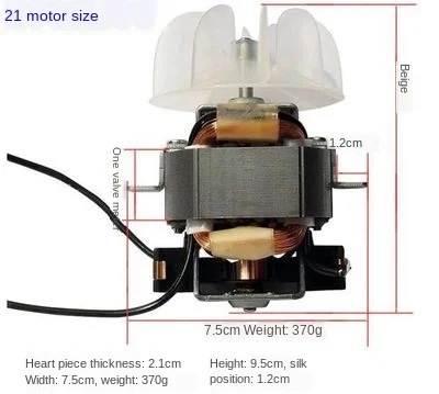 Professional high-power hair dryer motor AC hair dryer, No. 21 with fan blades (suitable range 2000W-2400W)