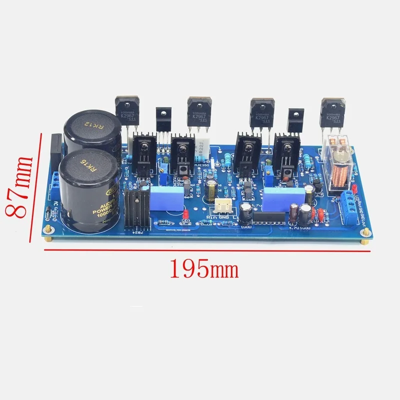 V21 Field Effect Tube Power Amplifier Board 100W*2 Fever Level HIFI High Power Dual Channel Stereo Finished Board