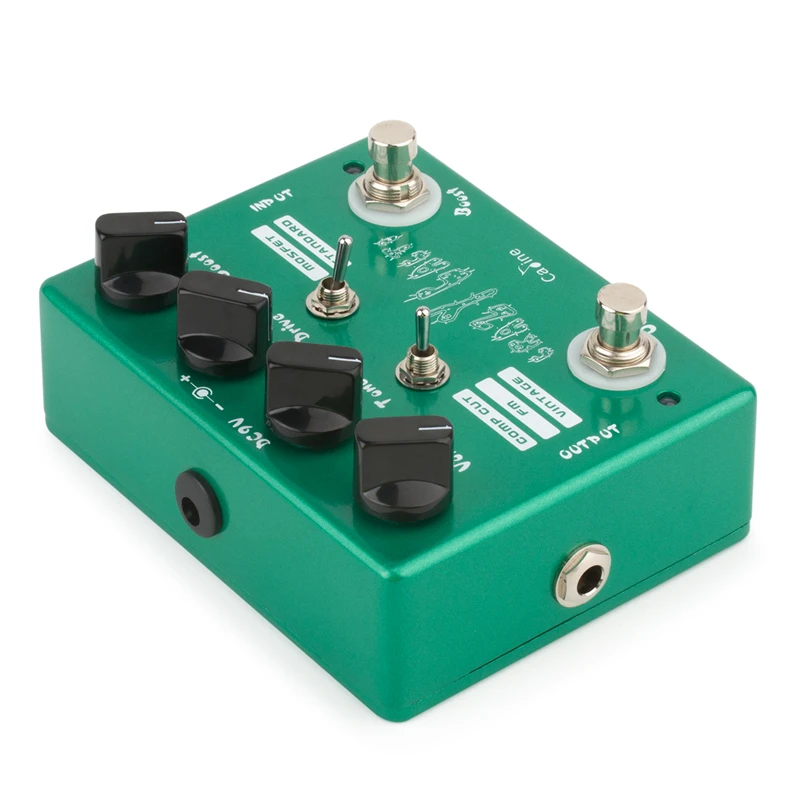 Caline CP-20 Crazy Cacti Overdrive Guitar Effect Pedal with Boost knob True Bypass Design Electric Guitar Parts & Accessories