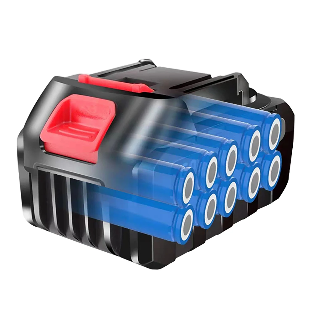 Batteria per trapano avvitatore a batteria al litio 18650 di grande capacità 21V per cacciavite elettrico accessori per utensili elettrici