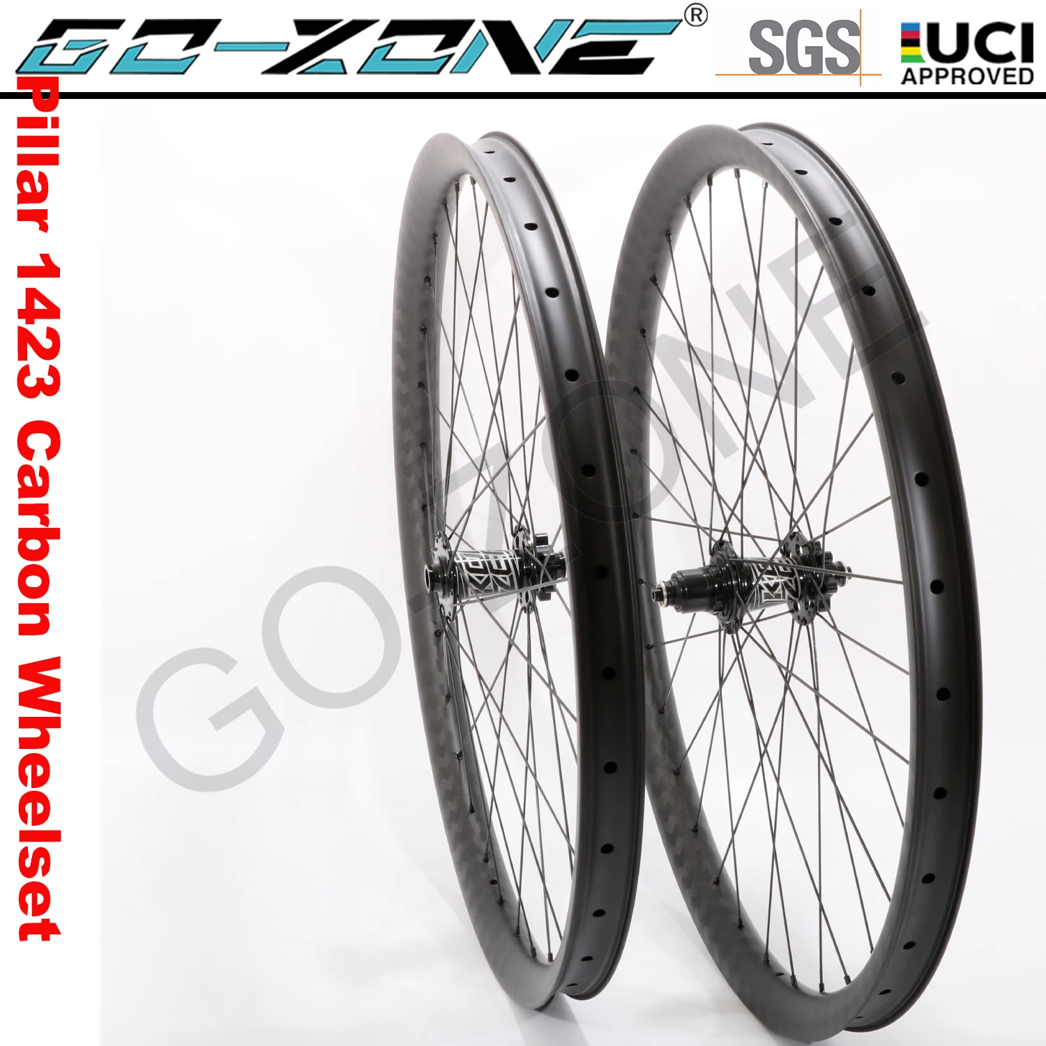 Symmetry/ Asymmetry 27.5er MTB Wheels Carbon Tubeless Koozer XM490 Thru Axle / Quick Release Light Carbon  MTB Bicycle Wheels