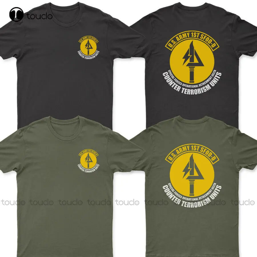 New Army Special Forces Operational Detachment 1St Delta Force Sfod-D T-Shirt Mens Designer Shirts Cotton Tee Shirts S-5Xl