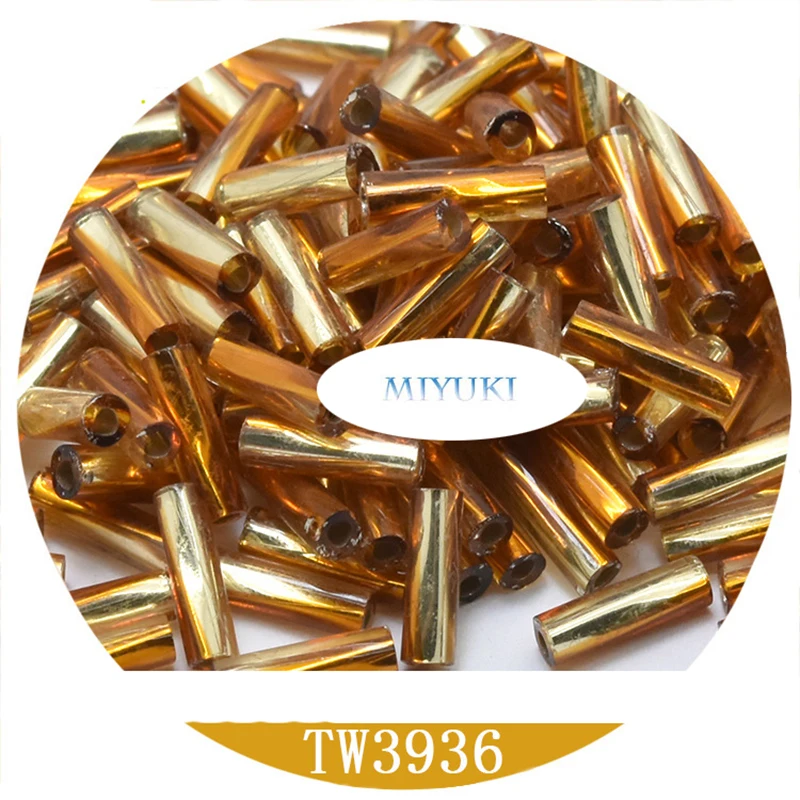 Giappone Miyuki Importato Beads Twist Bugle Tubo 6 millimetri 19 Colori 5G Accessori Fatti A Mano Ornamento