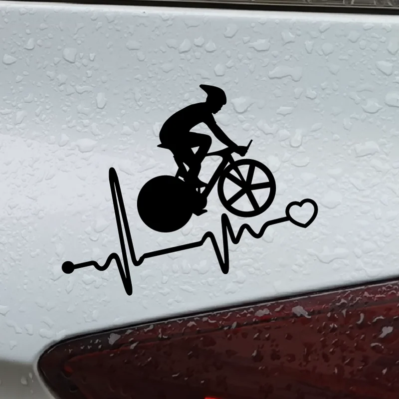 XY  Love Riding Bike Bicycle Reflect Decal Car Sticker Decals for Car Rear Windshield Body Auto Bonnet 15CMX11CM