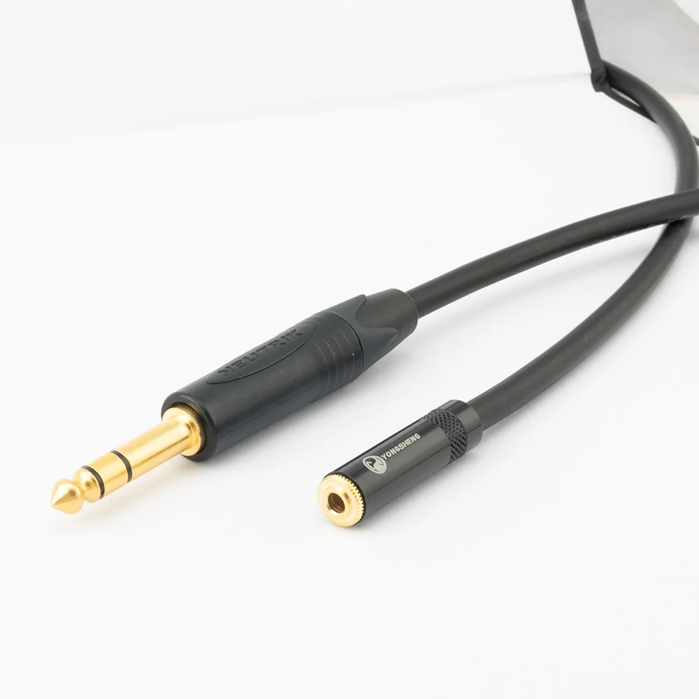 اليدوية Mogami 2549 6.35 مللي متر ستيريو ذكر إلى 3.5 مللي متر أنثى تمديد الصوت كابل أمبير TRS ملحق تمديد كابلات سلك الحبل M-F كابل الصوت