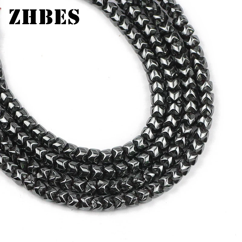 Schwarzer Naturstein Zahnradform Hämatit Spacer Lose Perlen 5x4mm für Schmuckherstellung Charm Armband Halskette DIY Zubehör