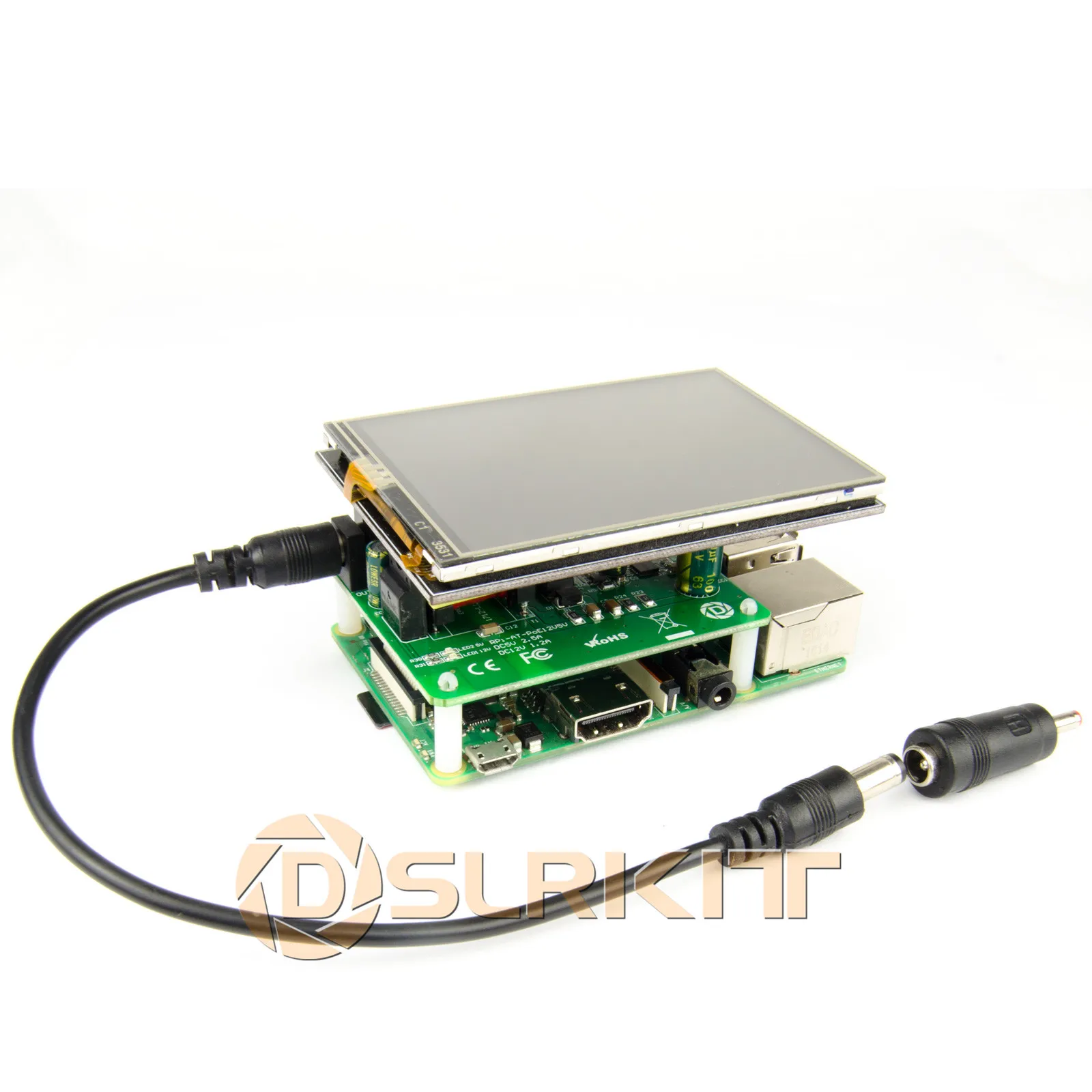 DSLRKIT 5V 12V PoE HAT Raspberry Pi 4 4B 3B+ 3B Plus 3.5in Hard Disk Drive LED 26Watt