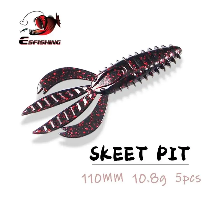 Señuelos blandos para lubina ESFISHING Skeet Pit Boss – vinilo 110mm