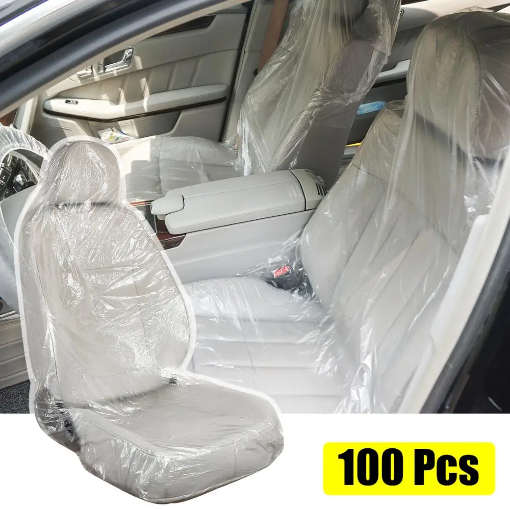 Bozmi Lot De 100 Housses De Siège De Voiture Jetables En