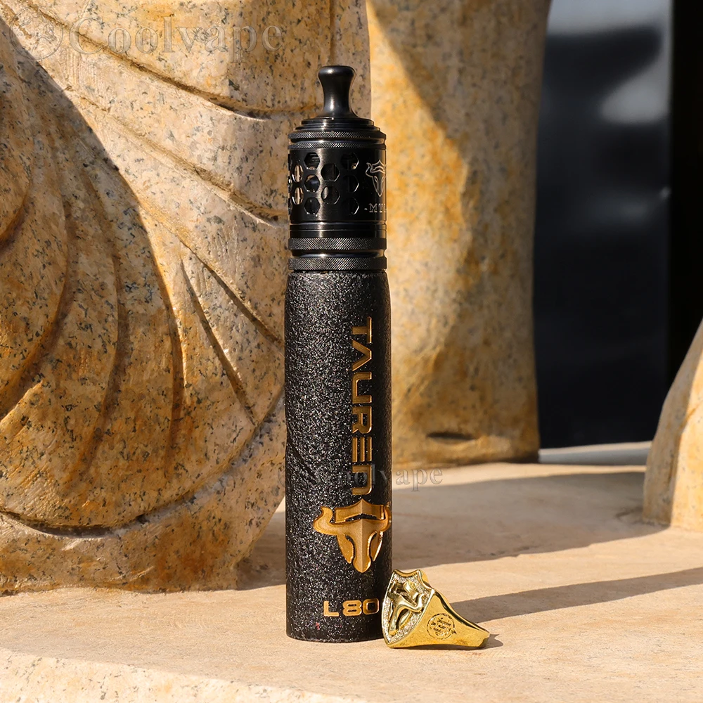 Original THC Tauren MTL RTA 24mm Atomizer 2ml Capacity 316ss Single Coil Rebuildable 360 Variable Airflow MTL/RDL Vape Tank