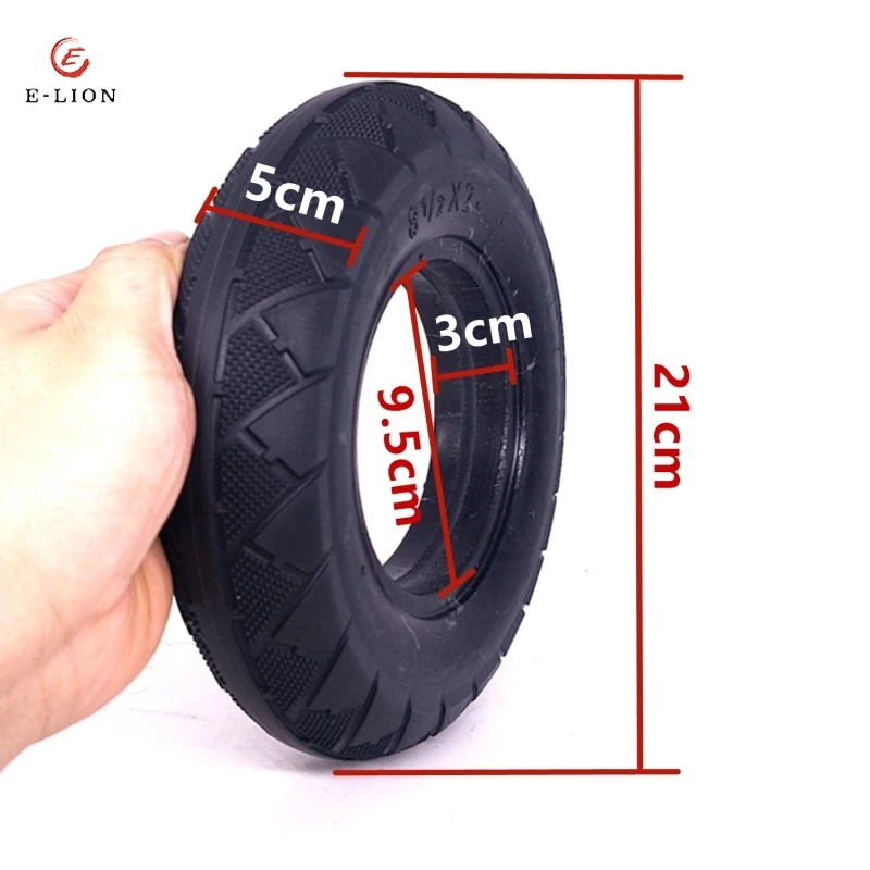 

8.5x2 Non Inflatable Explosion Proof Solid Tire 8 1/2x2 Electric Scooter Can Not Be Punctured for Xiaomi M365